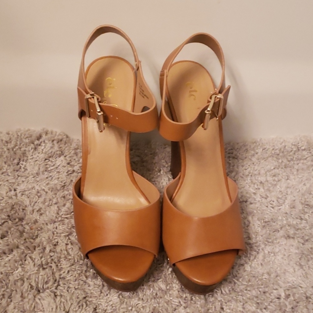 Platform Heels with Flat Studs